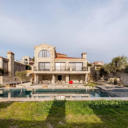 Villasunset With Sea, Chios And Sunset View Villa Cesme