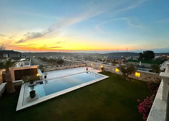 Villasunset With Sea, Chios And Sunset View 别墅 Çeşme