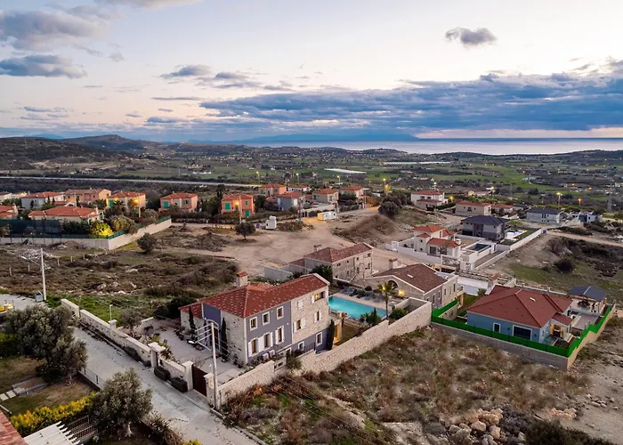 别墅 Villasunset With Sea, Chios And Sunset View Çeşme